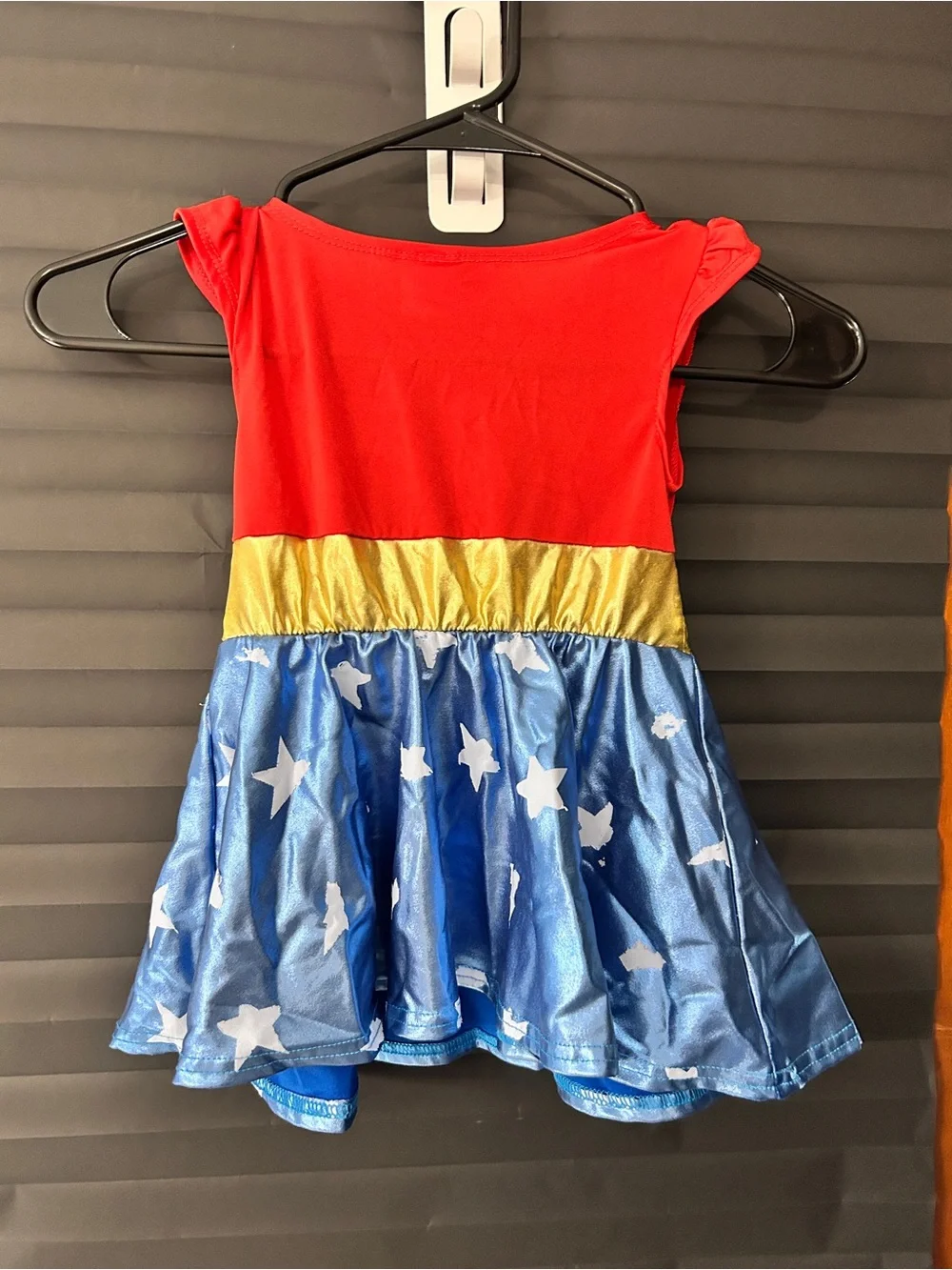 Wonder Hero Red & Blue Girls Costume Dress